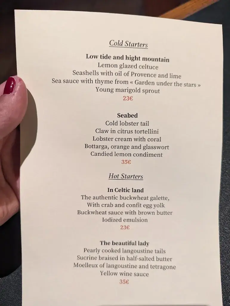 Menu_Restaurant Le Saint Nicolas_Megève_image_1