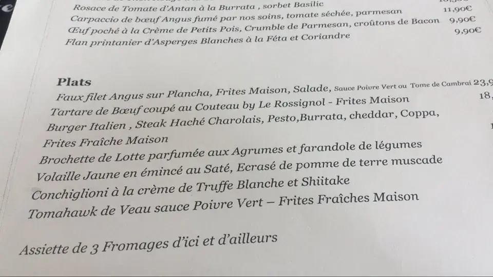 Menu_Le Rossignol Restaurant_Saint-Python_image_2