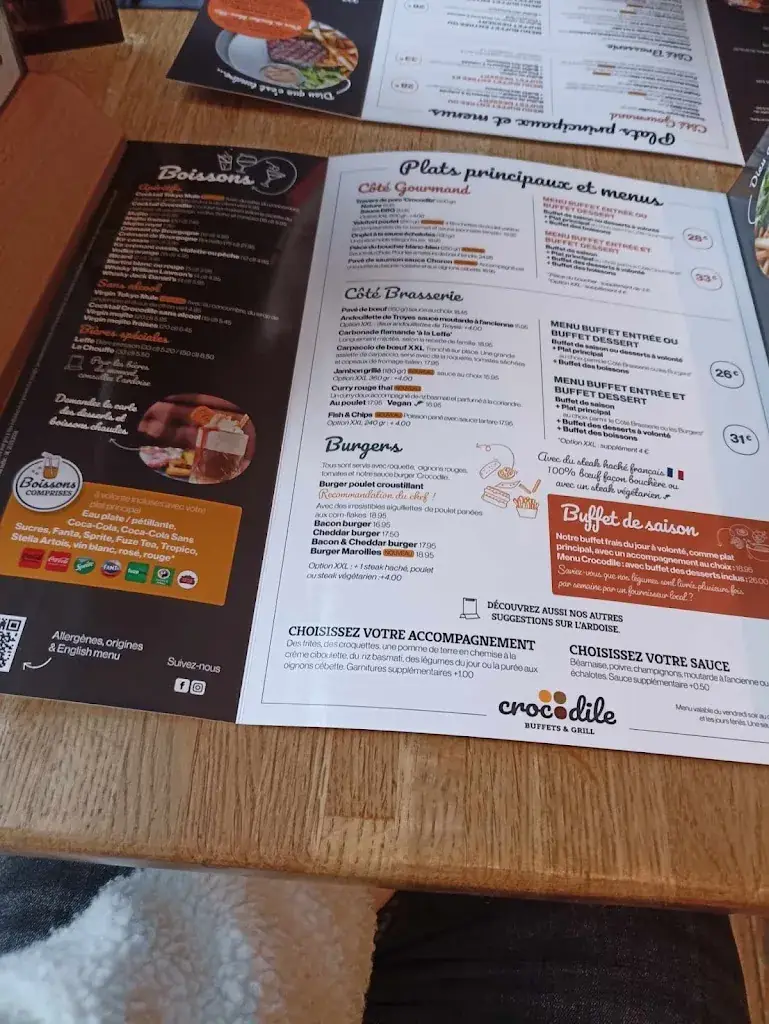 Menu_Restaurant Crocodile_Saint-Martin-Boulogne_immagine_2