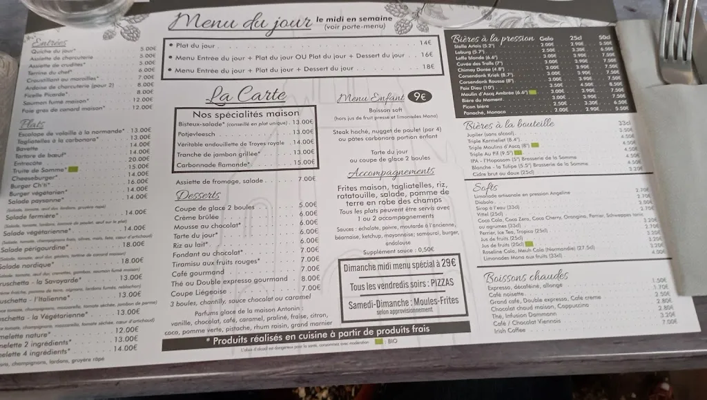 Menu_Café Restaurant de l'Abbaye_Saint-Riquier_image_3