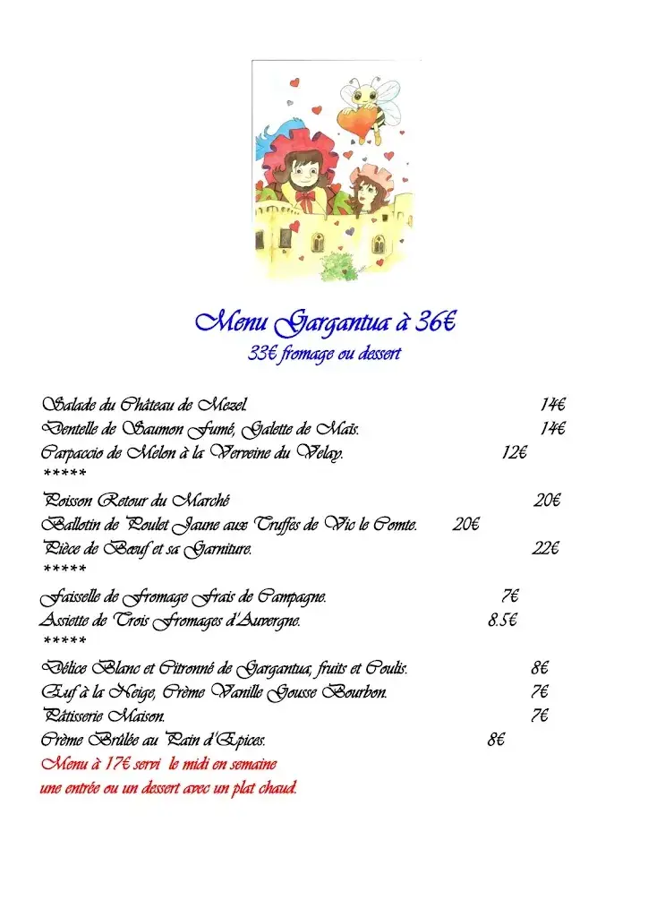 Menu_Le Petit Gargantua_Mur-sur-Allier_image_2