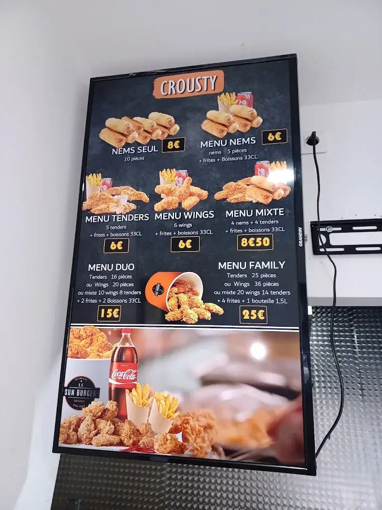 Menu_SUN BURGER SAINT JUST_Saint-Just-en-Chaussée_image_1