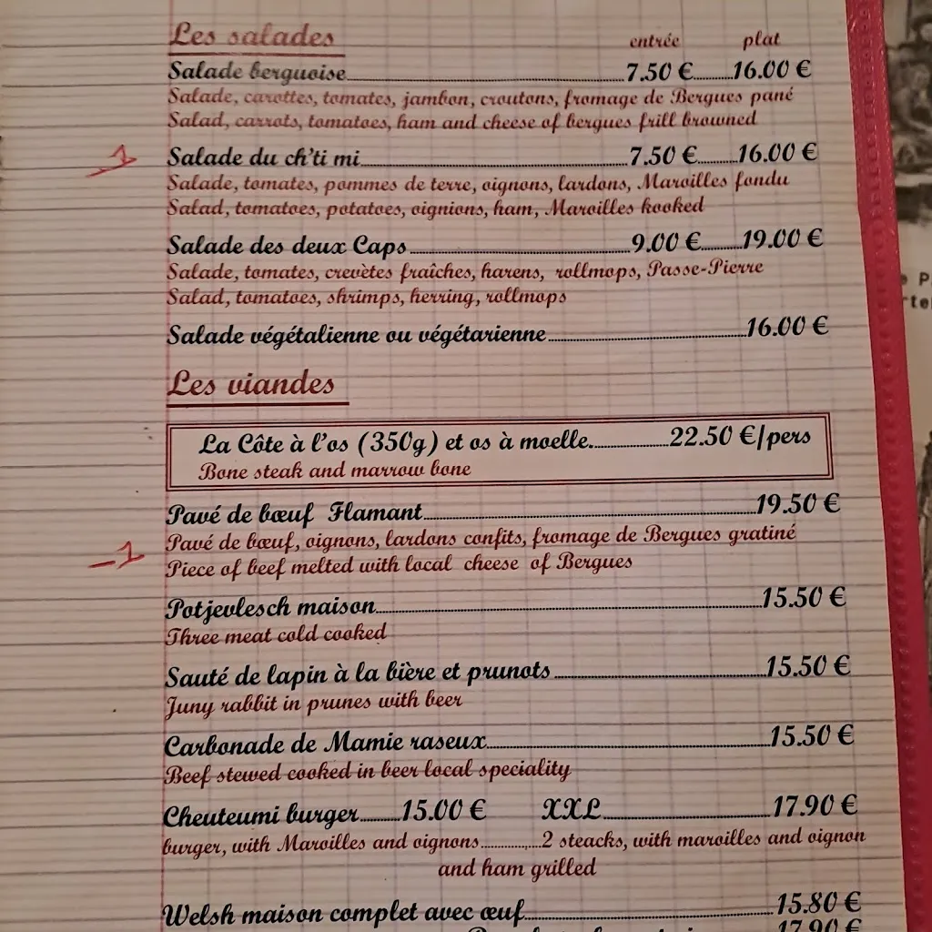 Menu_Estaminet Les 3 caves - De Drie Kalders_Saint-Omer_image_2