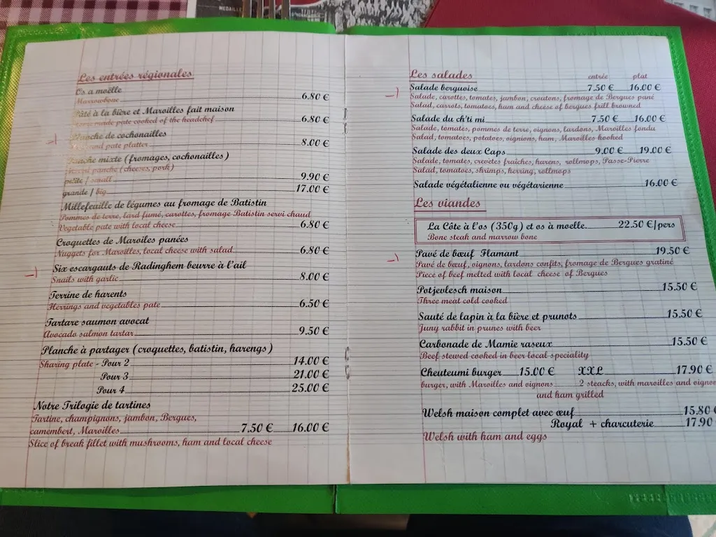 Menu_Estaminet Les 3 caves - De Drie Kalders_Saint-Omer_image_4