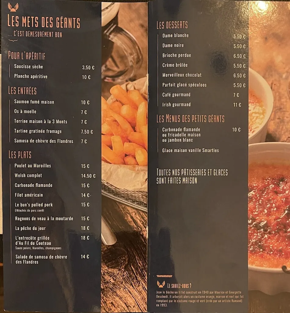 Menu_Estaminet du Petit Jean_Steenvoorde_image_2