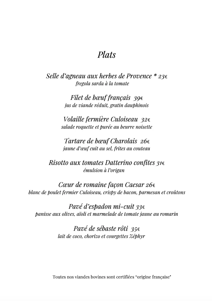 Menu_Restaurant Georgette_Paris_imagen_1