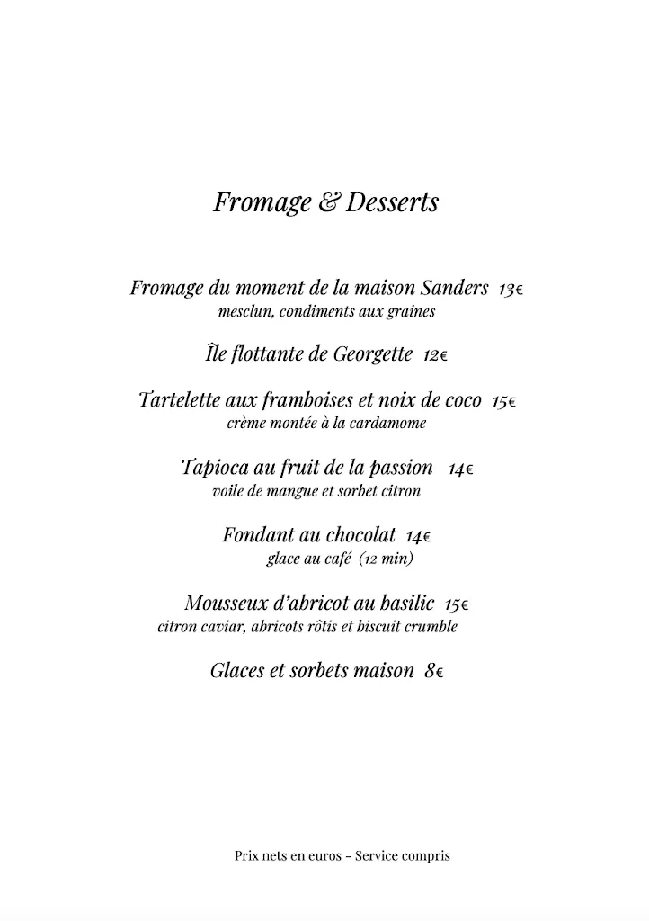 Menu_Restaurant Georgette_Paris_imagen_2
