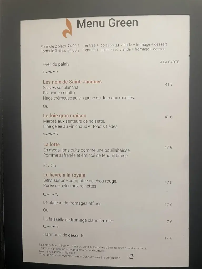 Menu_A La Table des Lys_Saint-Étienne_imagen_2