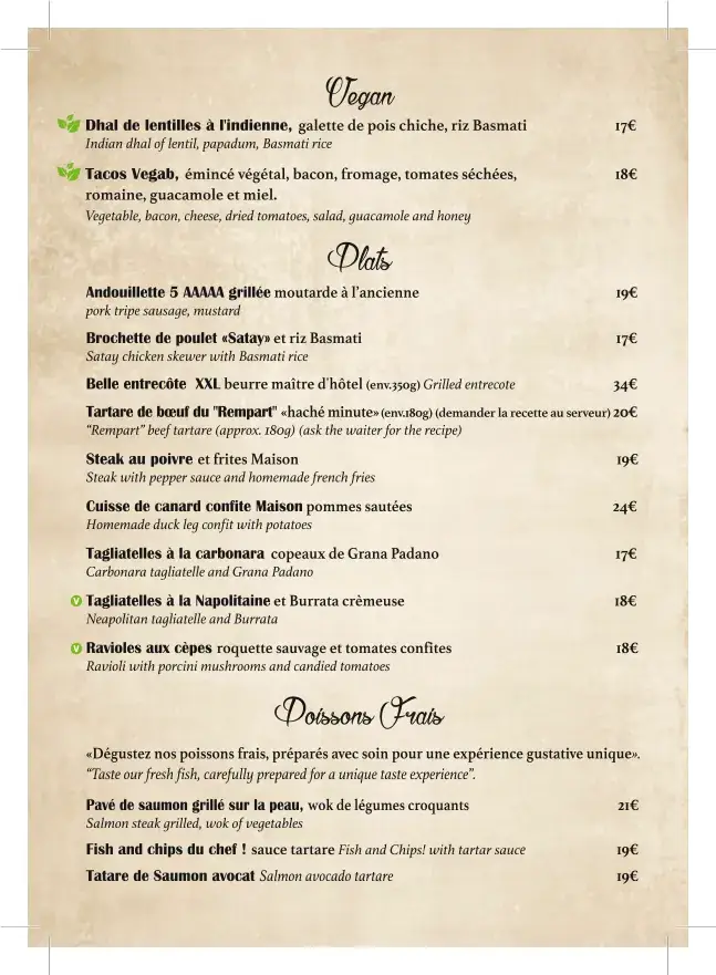 Menu_Le Rempart Bastille_Paris_image_4