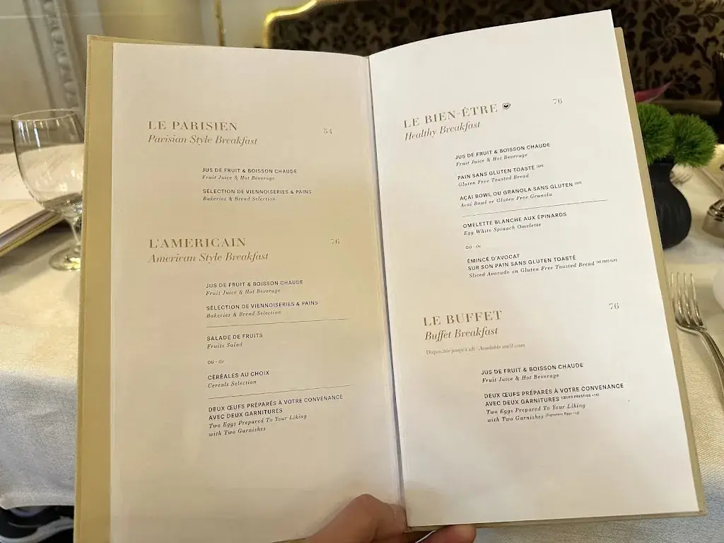 Menu_La Galerie_Paris_image_1