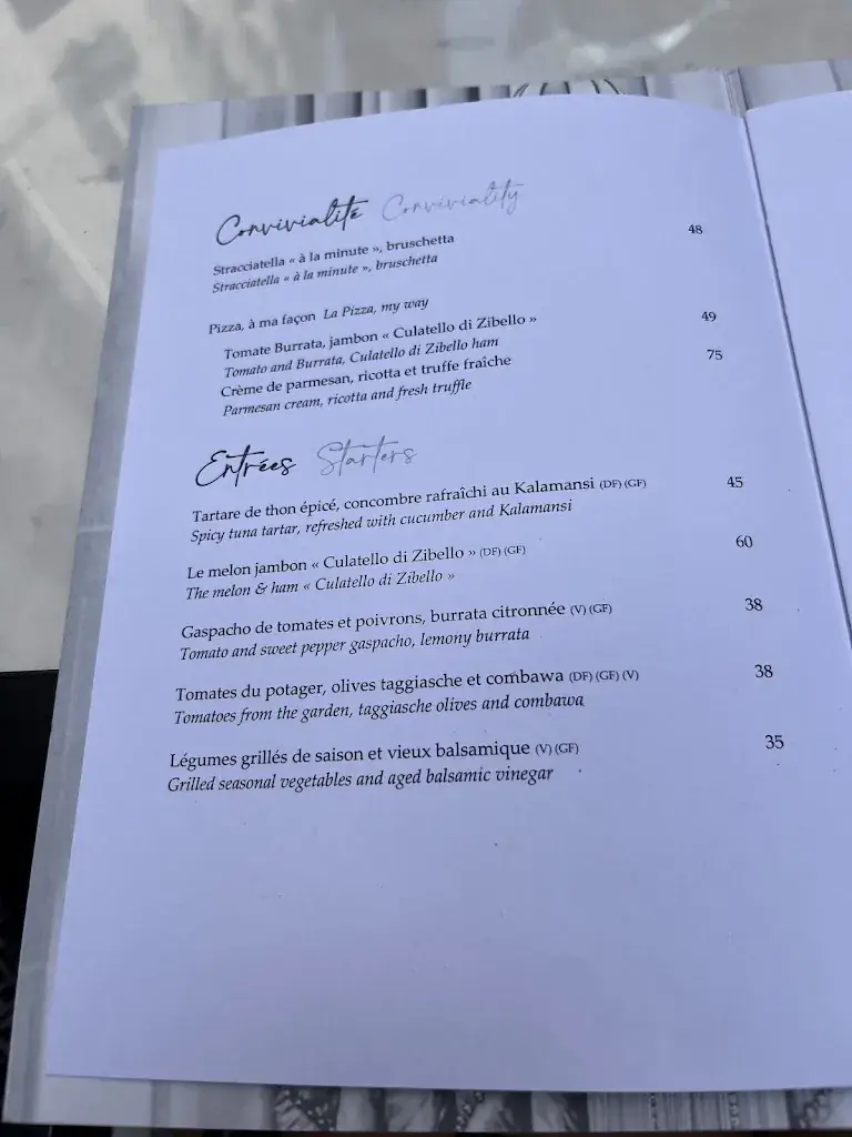 Menu_La Galerie_Paris_image_3