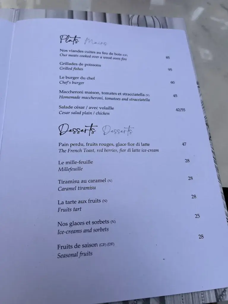 Menu_La Galerie_Paris_image_4