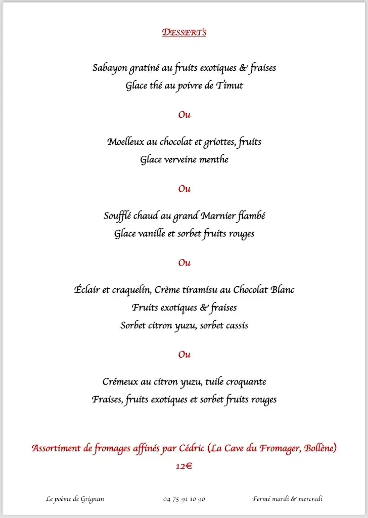 Menu_Le Poème de Grignan_Grignan_image_4
