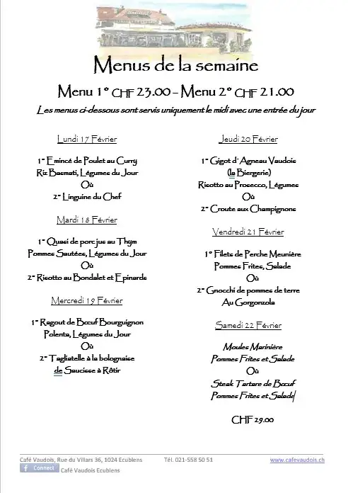 Menu_Le Café Vaudois_Ecublens_image_1