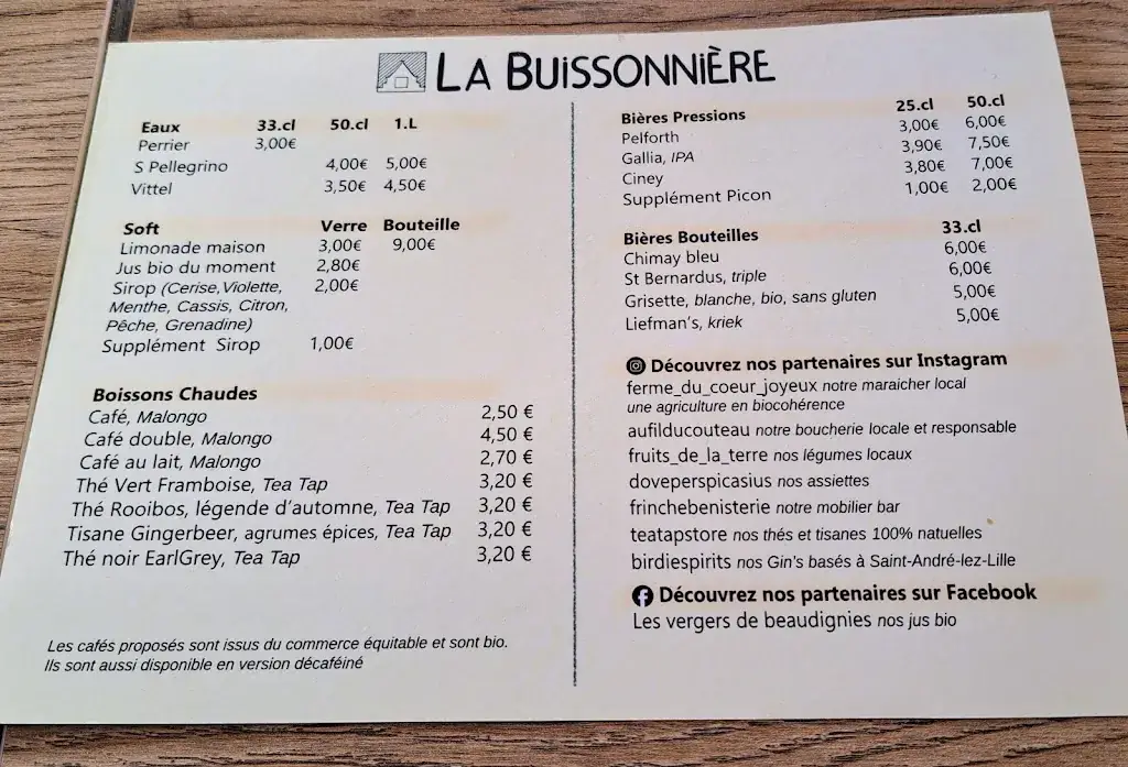 Menu_LA BUISSONNIERE_Lille_image_3