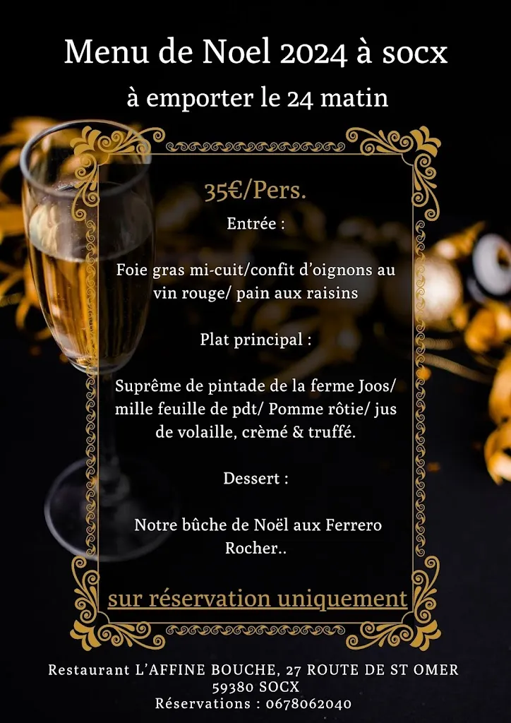 Menu_L’affine bouche restaurant à Socx, Bergues_Socx_image_2