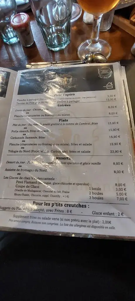 Menu_Estaminet Le Pot Flamand_Thiant_image_2