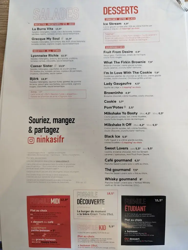 Menu_Ninkasi Crolles_Crolles_immagine_1