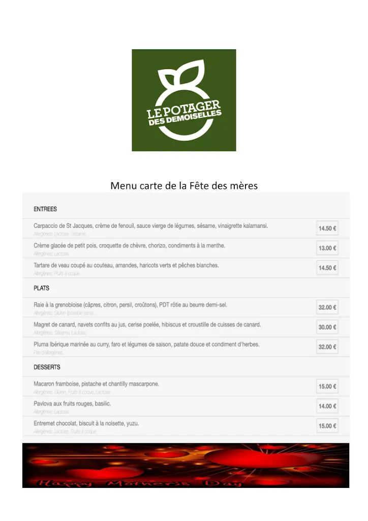 Menu_Le Potager des Demoiselles_Vendeville_image_1