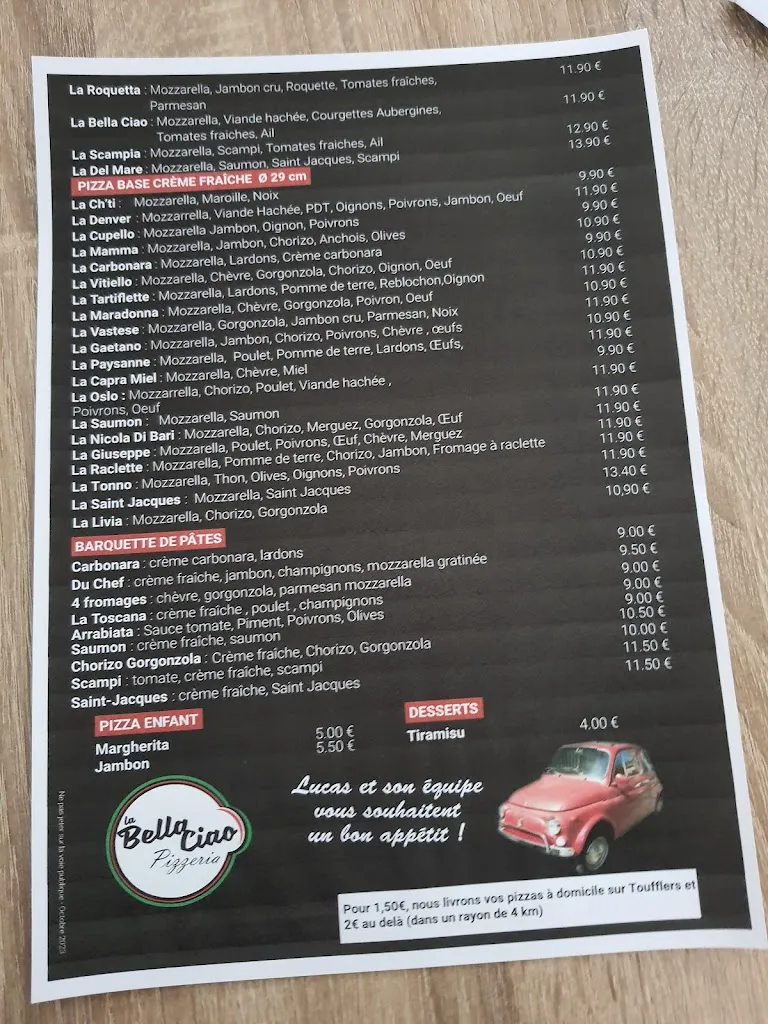 Menu_La Bella Ciao'_Toufflers_image_1