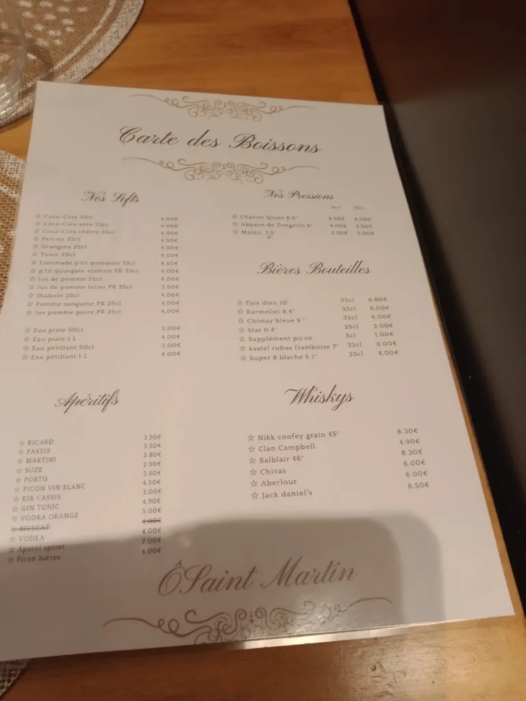 Menu_O ST MARTIN Saint-Amand-les-Eaux_Saint-Amand-les-Eaux_image_1