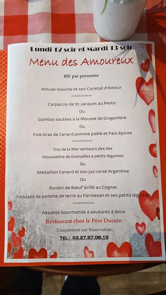 Menu_Chez le Père Ducoin_Trélon_image_1