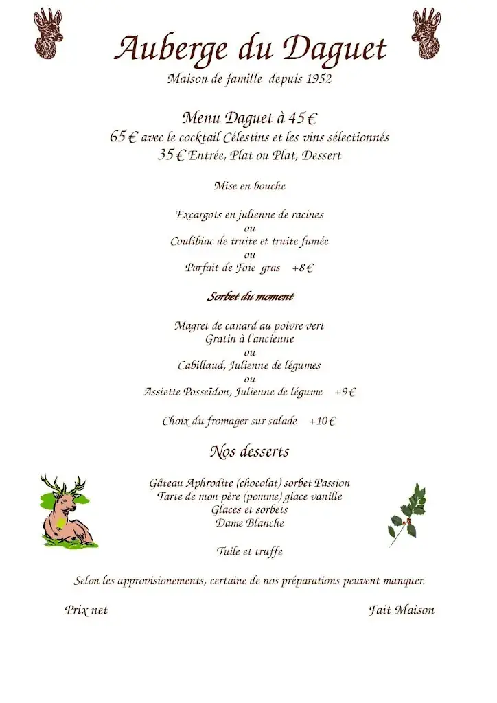 Menu_Auberge du Daguet_Vieux-Moulin_immagine_1
