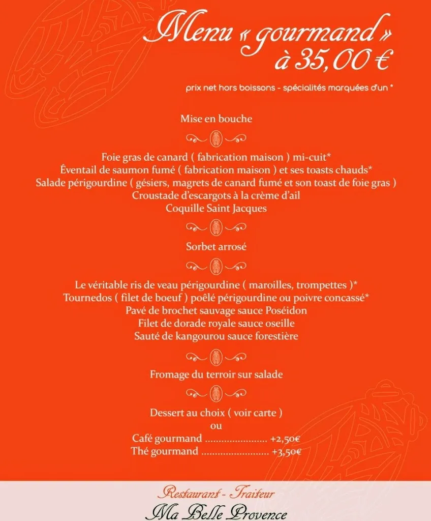 Menu_Restaurant Ma Belle Provence_Pargny-Filain_imagen_1