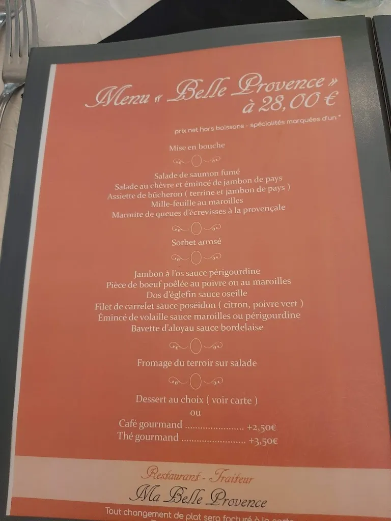 Menu_Restaurant Ma Belle Provence_Pargny-Filain_imagen_3