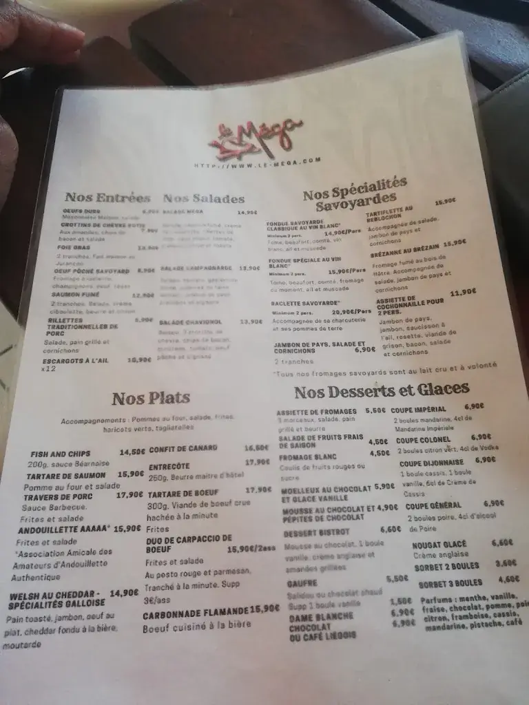 Menu_SARL Le Méga._Venette_image_4