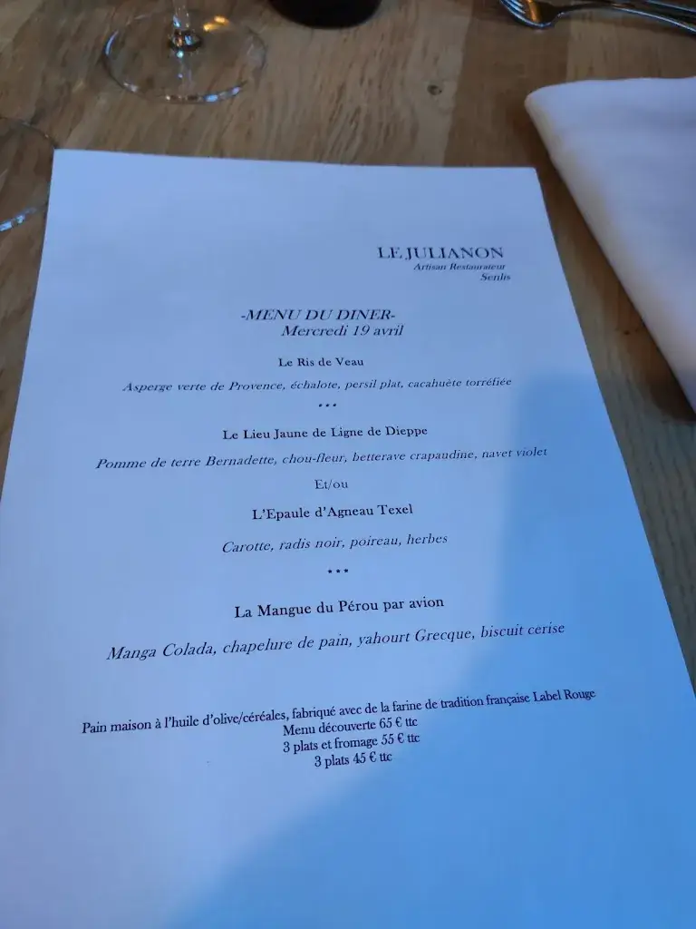 Menu_LE JULIANON_Senlis_image_2