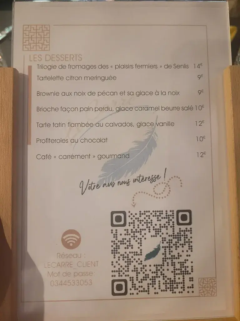 Menu_Restaurant Le Carré_Senlis_image_2