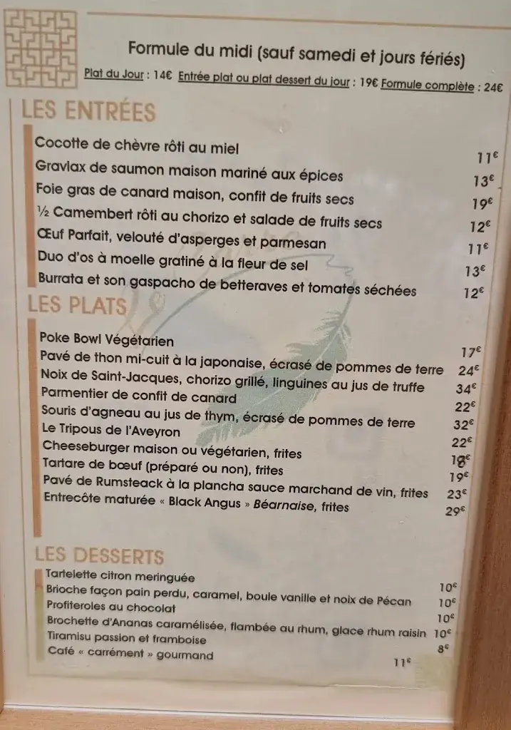 Menu_Restaurant Le Carré_Senlis_image_4