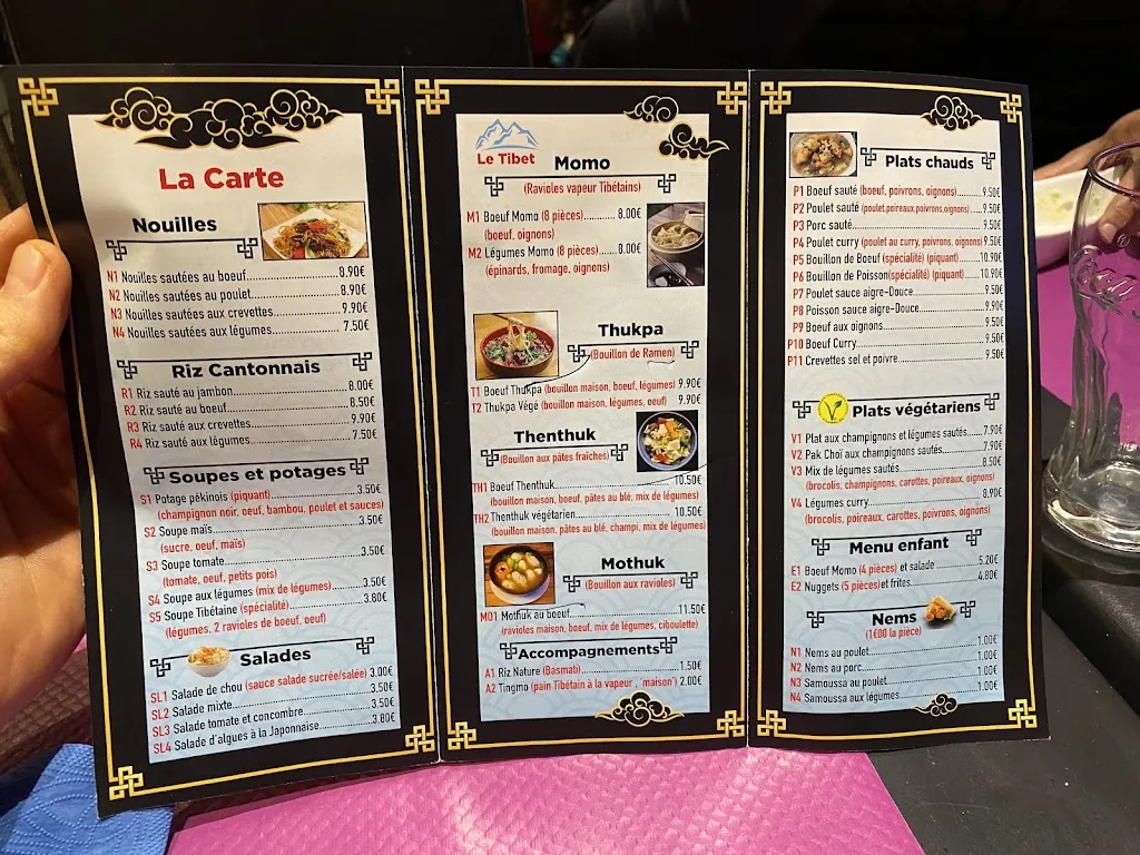 Menu_Le Tibet Restaurant spécialités asiatiques_Senlis_image_4