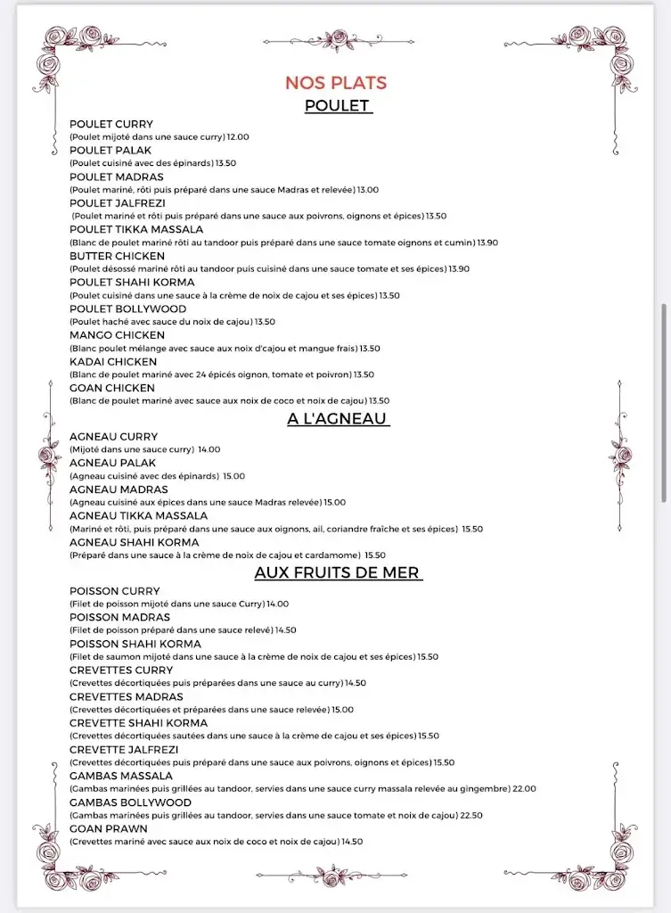 Menu_Bbollywood Restaurant Indien_Senlis_image_1