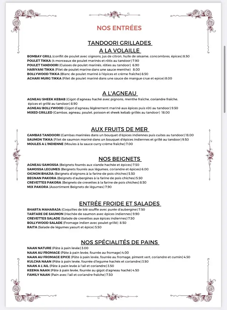 Menu_Bbollywood Restaurant Indien_Senlis_image_2