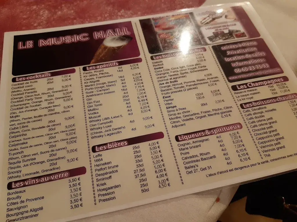 Menu_LE MUSIC HALL_Senlis_immagine_1