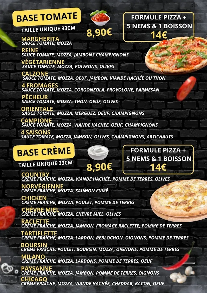 Menu_Pizza à emporter et en livraison au Kontainers_Villers-Saint-Paul_image_1