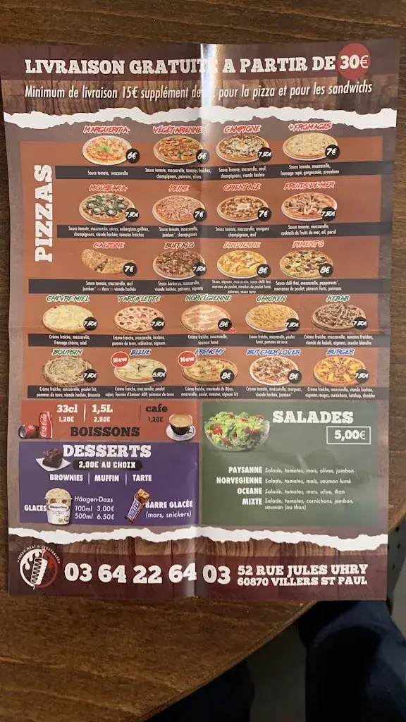 Menu_Kebab Le Villers_Villers-Saint-Paul_immagine_1