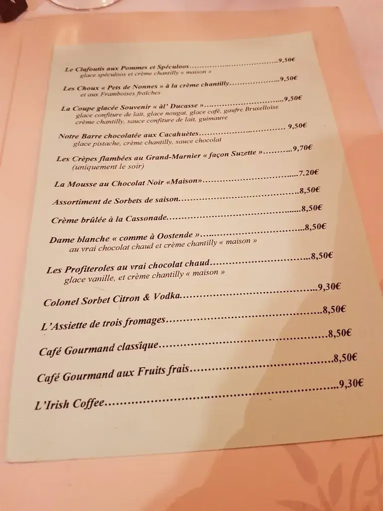 Menu_Bistro du Croisé_Wasquehal_image_1