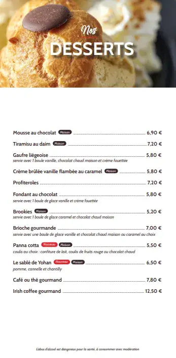 Menu_La Taverne du Petit Wasquehal_Wasquehal_image_4