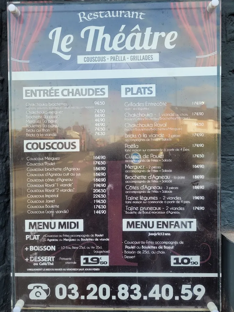 Menu_Restaurant Le Théâtre_Wasquehal_image_3
