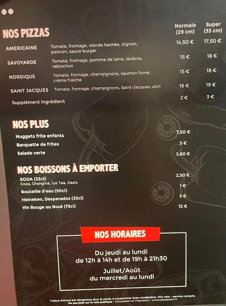 Menu_Restaurant Le Four à Bois - Pizzeria à Villers Bocage_Villers-Bocage_image_1