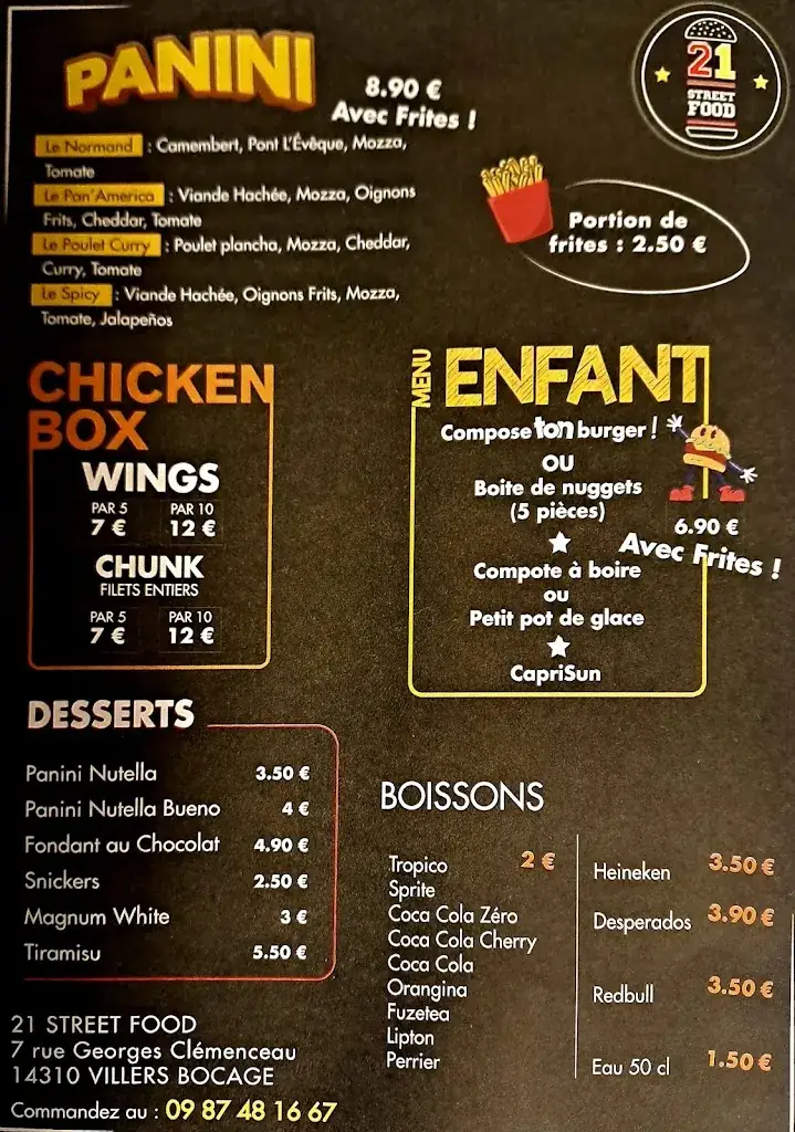 Menu_21STREET FOOD_Villers-Bocage_image_2