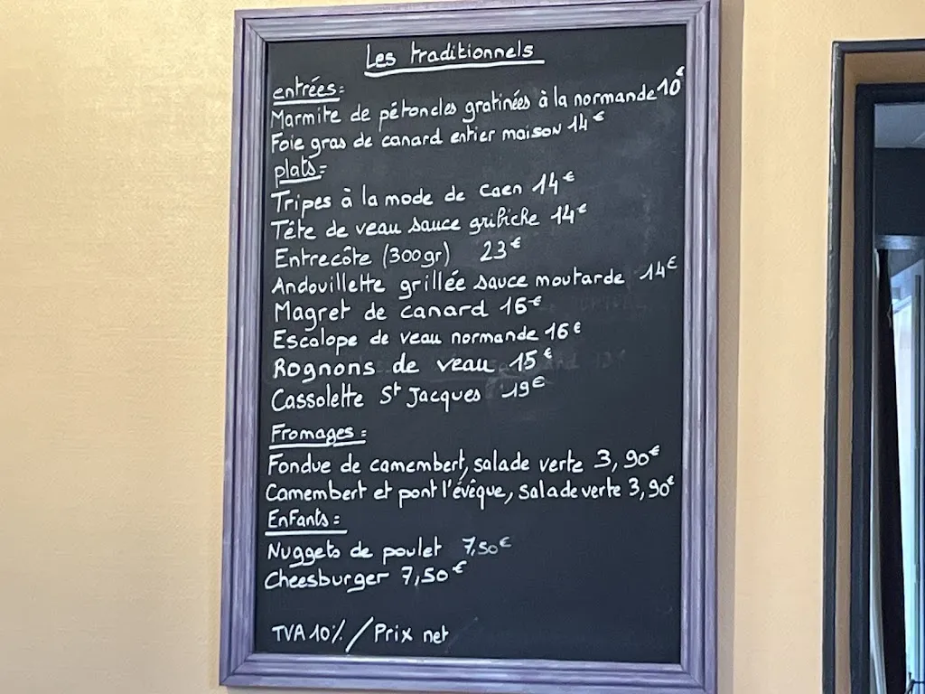 Menu_Au Vrai Normand Villers Bocage_Villers-Bocage_image_2