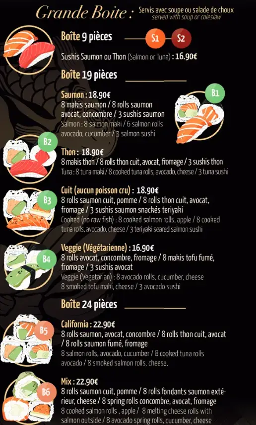 Menu_Chez Sushi LA PLAGNE Aime 2000_Aime-la-Plagne_image_1