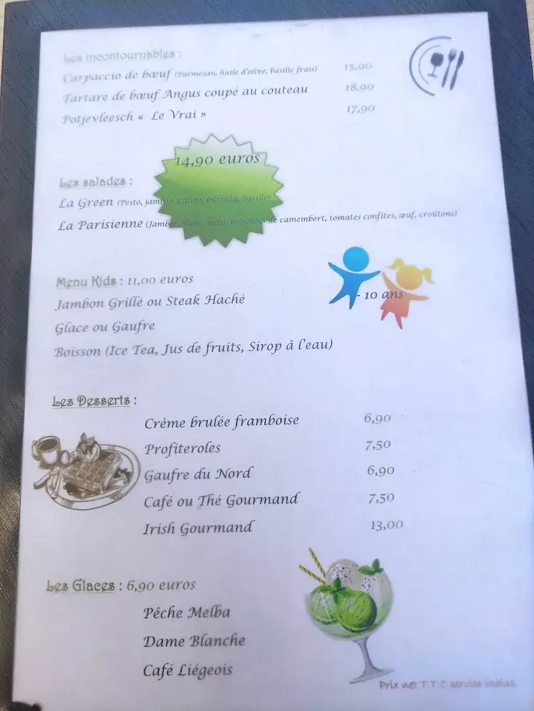 Menu_Le Green restaurant_Waziers_image_3