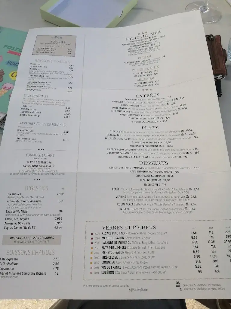 Menu_l’Atlantic le restaurant, le bar, le salon de thé_Wimereux_image_3