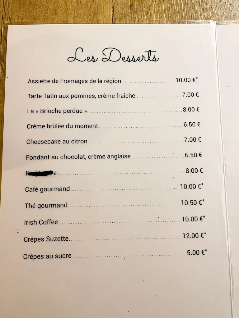 Menu_Hôtel Restaurant Le Spéranza_Wimereux_image_2