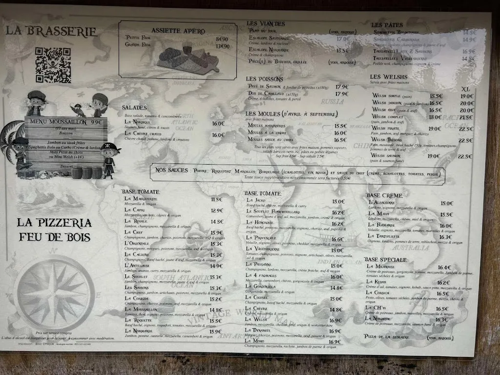 Menu_Restaurant Le Pirate_Wimereux_image_1